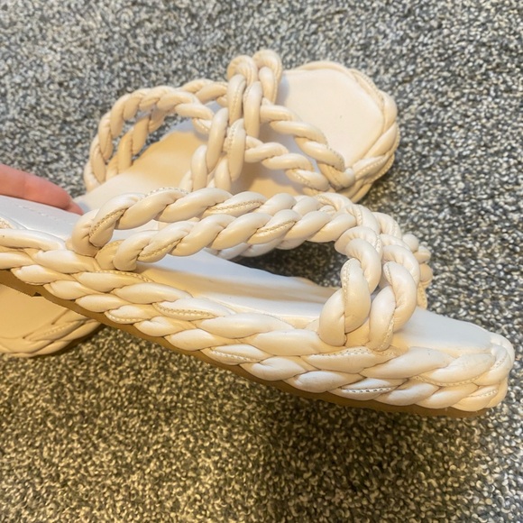 Platform Slides Sandals, braided + memory foam - Picture 4 of 7